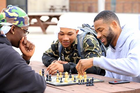 Students Playing Chess